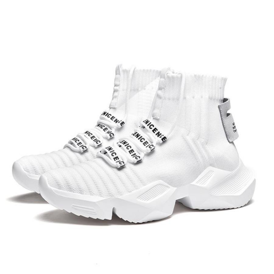 緊急SALE!!!2枚100円OFF!【即納】激安販売!ハイカット ニット スニーカー メンズ ストリートファッション ブランド シークレット シューズ 身長up 靴 緊急SALE!!!2枚100円OFF!【即納】激安販売!ハイカット ニット スニーカー メンズ ストリートファッション ブランド シークレット シューズ 身長up 靴