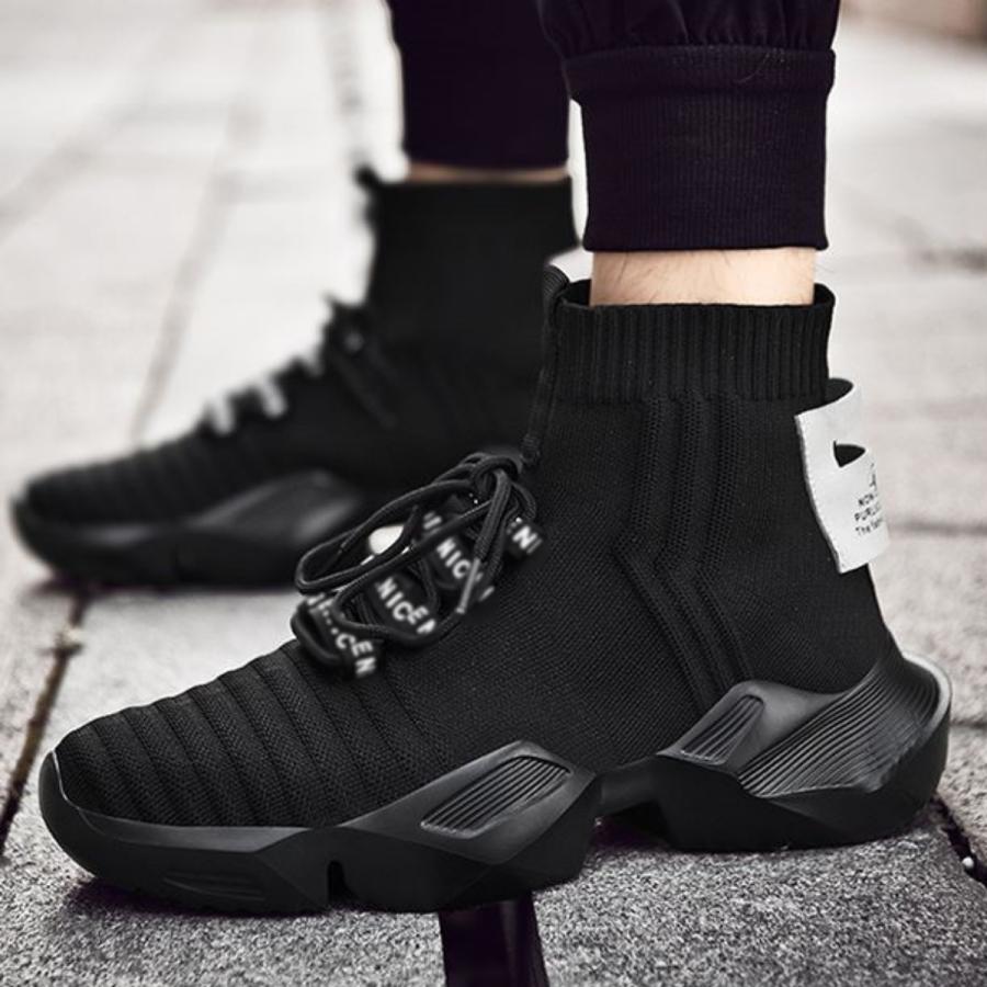 緊急SALE!!!2枚100円OFF!【即納】激安販売!ハイカット ニット スニーカー メンズ ストリートファッション ブランド シークレット シューズ 身長up 靴 緊急SALE!!!2枚100円OFF!【即納】激安販売!ハイカット ニット スニーカー メンズ ストリートファッション ブランド シークレット シューズ 身長up 靴