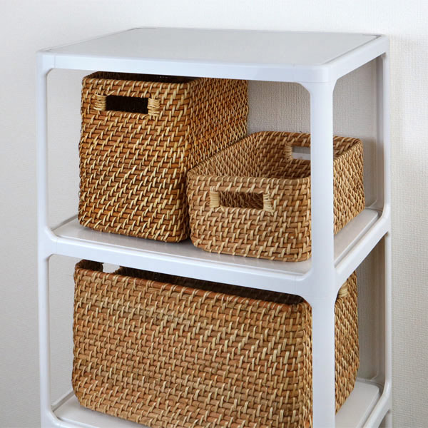 収納ボックス 縦型 ラタン 籐製 1/2サイズ 幅17奥行26高さ24cm カラーボックス インナー 収納ボックス 縦型 ラタン 籐製 1/2サイズ 幅17奥行26高さ24cm カラーボックス インナー