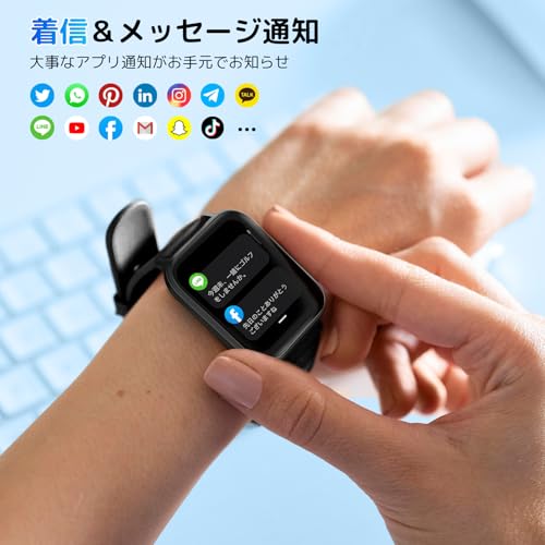 Yoever スマートウォッチ 2024最新 Bluetooth通話付き i Phone対応