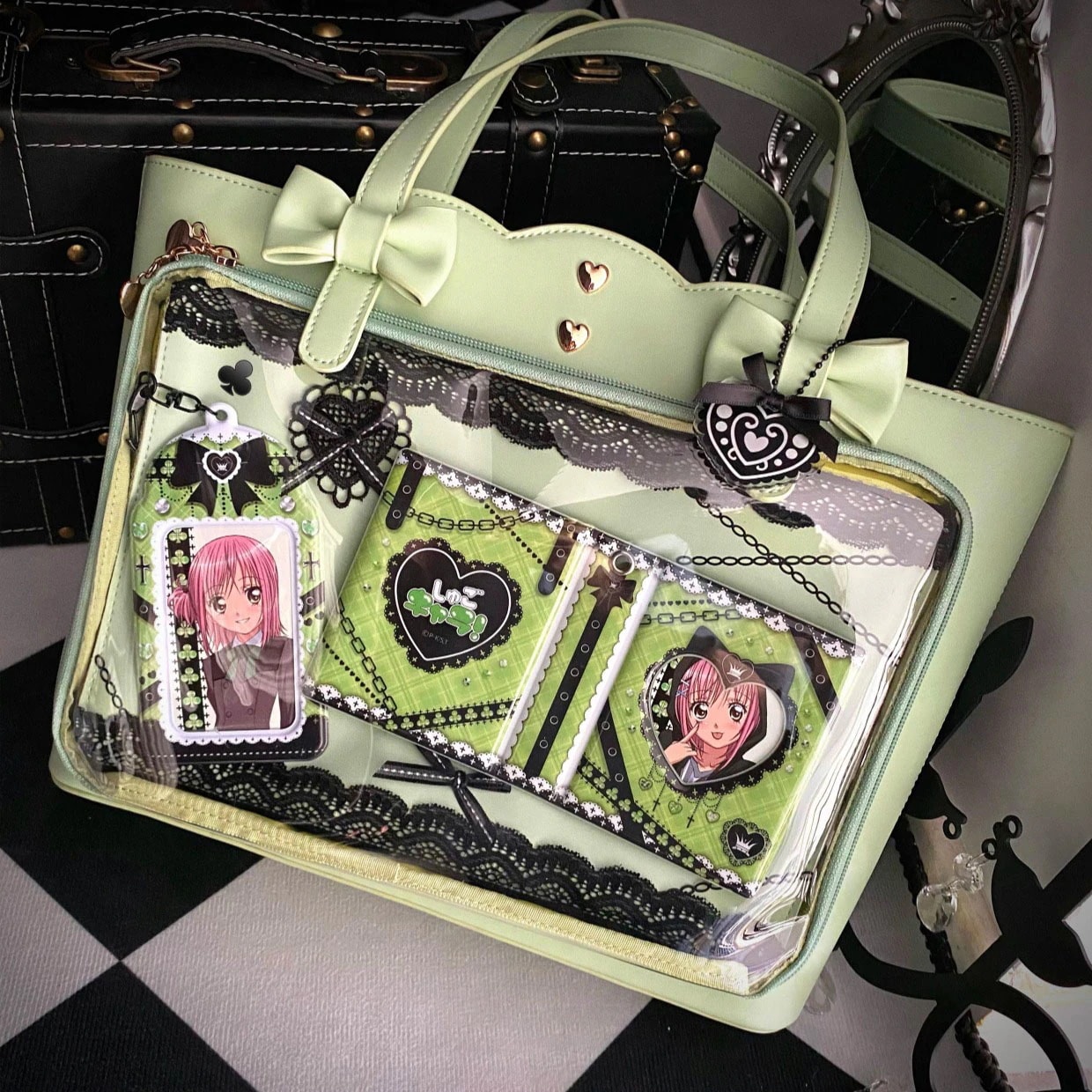 B.B ゆめかわ全6カラー　大容量クロコダイルバッグ バ レディース ショルダーバッグ 推し活 地雷系　ロリータ　ロリィタ　可愛い　かわいい 量産型 通学 韓国 ファッション ゆめかわいい