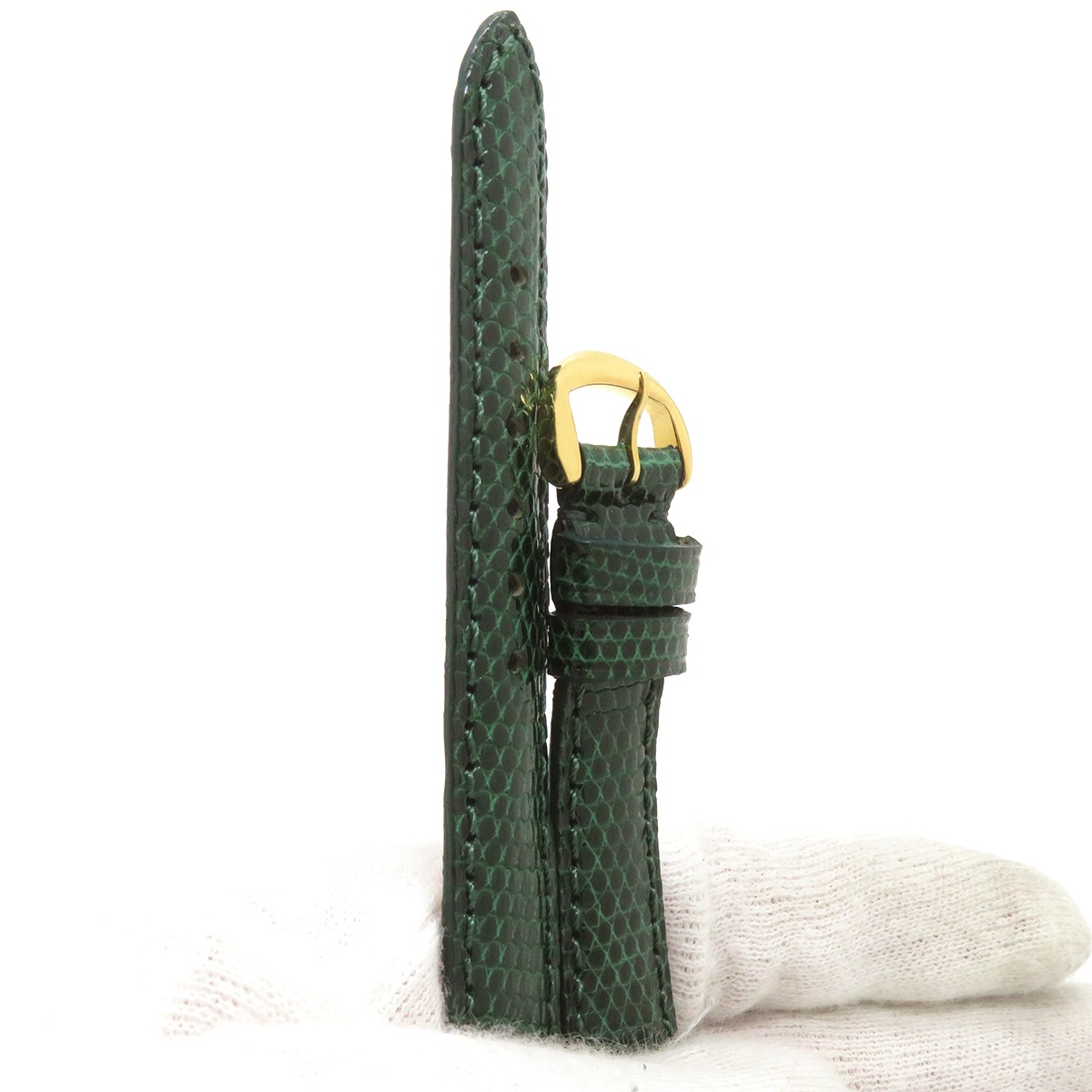 アノー用 リザードバンド 純正GP製尾錠付き レディース 新品同様 純正 替え ベルト ストラップ 14mm グリーン 緑 アノー用 リザードバンド 純正GP製尾錠付き レディース 新品同様 純正 替え ベルト ストラップ 14mm グリーン 緑