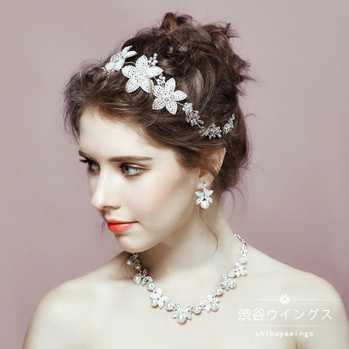 ヘッドドレス ウエディング ティアラ ネックレス ピアス イヤリング 3点セット 髪飾り パーティー 花嫁 結婚式 アクセサリー 二次会 発表会 披露宴 イベント ヘッドドレス ウエディング ティアラ ネックレス ピアス イヤリング 3点セット 髪飾り パーティー 花嫁 結婚式 アクセサリー 二次会 発表会 披露宴 イベント