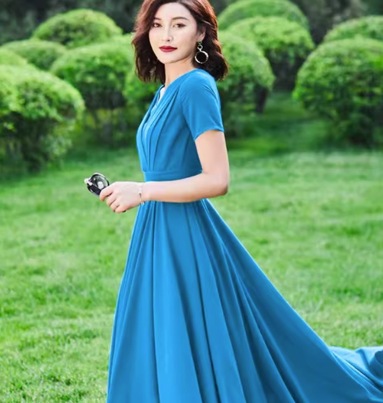 ワンピース デート モテアイテム フレアワンピース 半袖 ドレス シフォン 大人可愛い きれいめ 上品 おしゃれ かっこいい 大人可愛い ラブリー キュート ガーリー クール モード系 セクシー