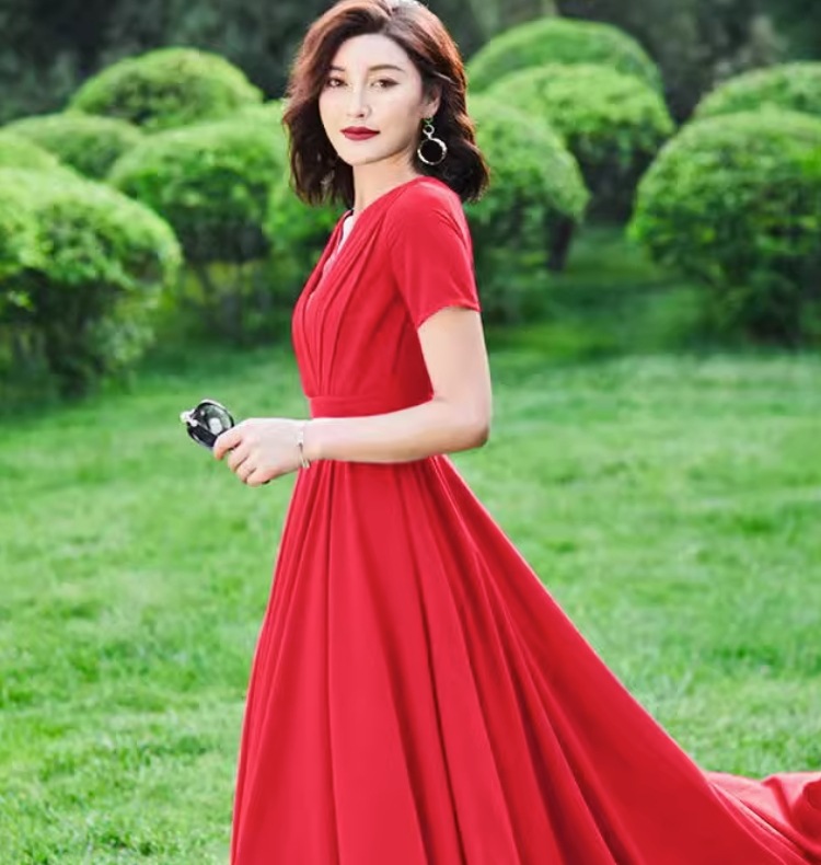 ワンピース デート モテアイテム フレアワンピース 半袖 ドレス シフォン 大人可愛い きれいめ 上品 おしゃれ かっこいい 大人可愛い ラブリー キュート ガーリー クール モード系 セクシー