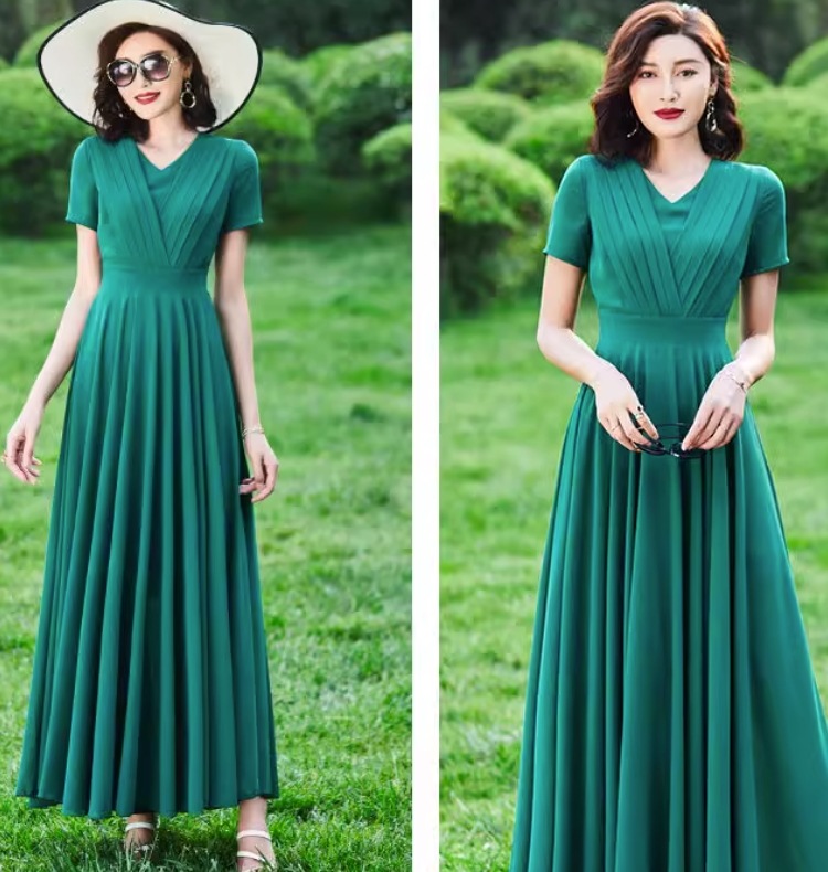 ワンピース デート モテアイテム フレアワンピース 半袖 ドレス シフォン 大人可愛い きれいめ 上品 おしゃれ かっこいい 大人可愛い ラブリー キュート ガーリー クール モード系 セクシー