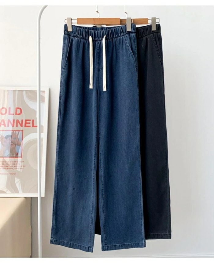 【20点セット】無料デニムワイドパンツ ひんやり 夏 涼しいパンツ レディース パンツ 爽やか デニムパンツ ジーンズ ストレッチあり ボトムス リラックス ウエストゴム ジーパン 薄手なデニム 長ズ 【20点セット】無料デニムワイドパンツ ひんやり 夏 涼しいパンツ レディース パンツ 爽やか デニムパンツ ジーンズ ストレッチあり ボトムス リラックス ウエストゴム ジーパン 薄手なデニム 長ズ