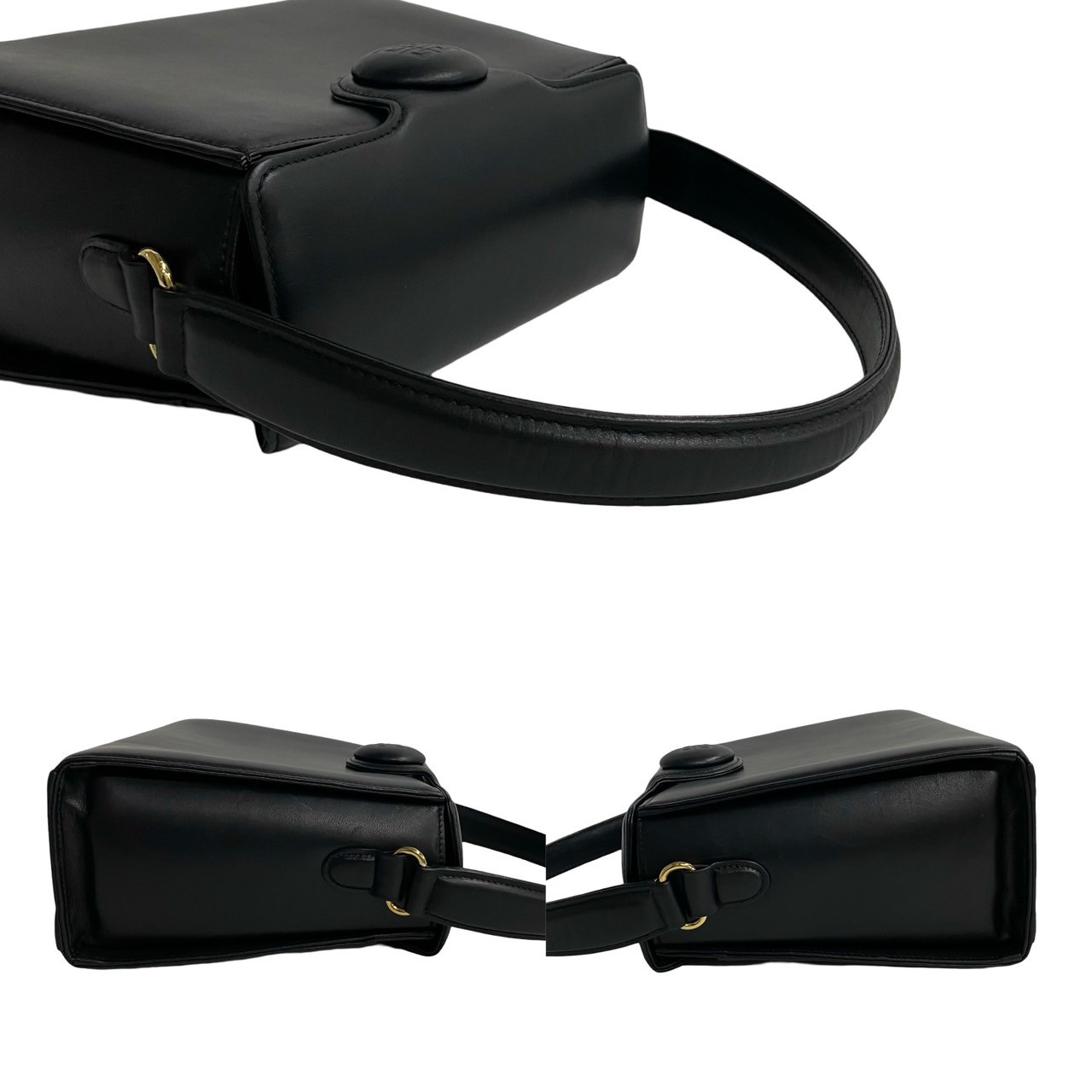 4Gロゴ 金具ハンドバッグ レザー ブラック 32105 4Gロゴ 金具ハンドバッグ レザー ブラック 32105