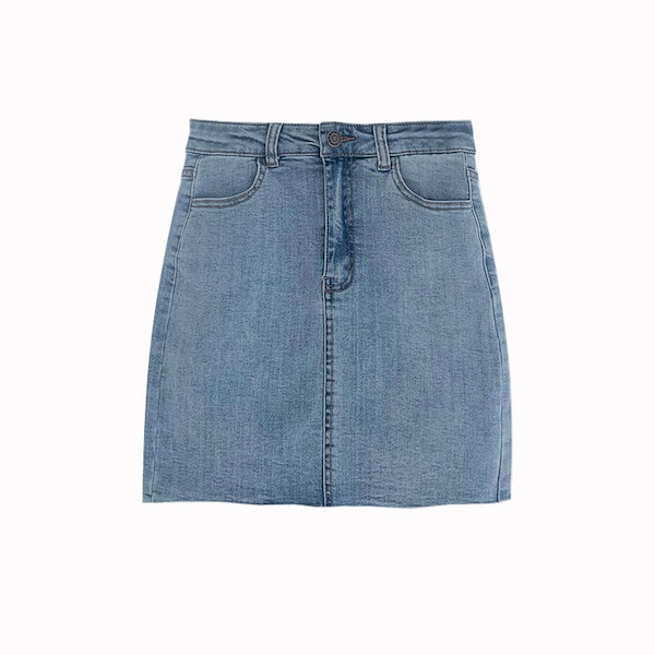 Qoo10] 2色 XS-XL デニムスカート タイト