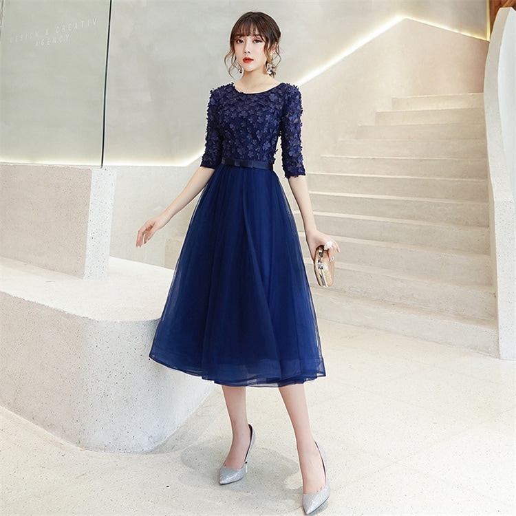 激安セール タキシード 洗練された 中袖ワンピース 花嫁服 ワンピース エレガント 中長 大人気 ドレス カジュアル ロングスカート