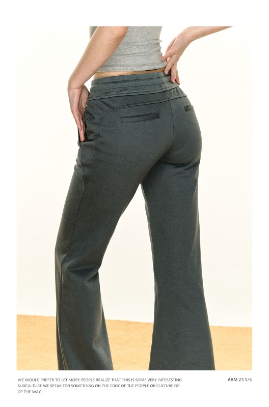 Ariseism アメリカンホットティーフレアグレースリムスウェットパンツレディース秋新作ローウエストスポーツヨガパンツ Ariseism アメリカンホットティーフレアグレースリムスウェットパンツレディース秋新作ローウエストスポーツヨガパンツ