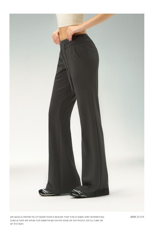 Ariseism アメリカンホットティーフレアグレースリムスウェットパンツレディース秋新作ローウエストスポーツヨガパンツ Ariseism アメリカンホットティーフレアグレースリムスウェットパンツレディース秋新作ローウエストスポーツヨガパンツ