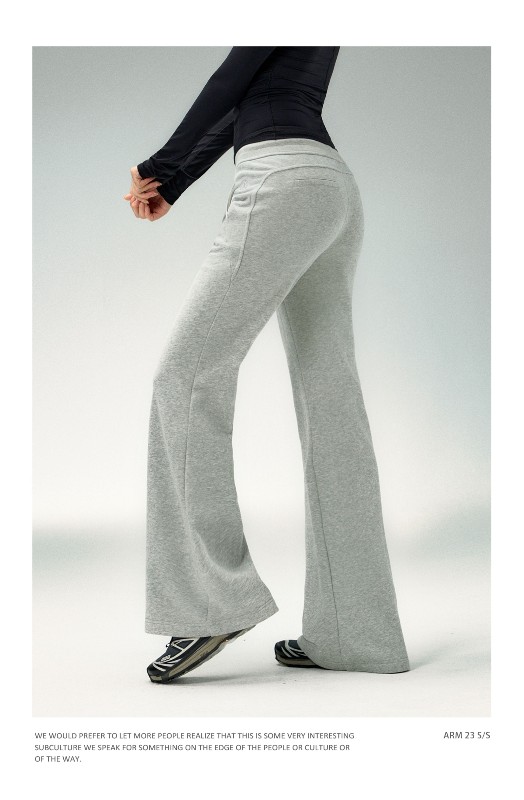 Ariseism アメリカンホットティーフレアグレースリムスウェットパンツレディース秋新作ローウエストスポーツヨガパンツ Ariseism アメリカンホットティーフレアグレースリムスウェットパンツレディース秋新作ローウエストスポーツヨガパンツ