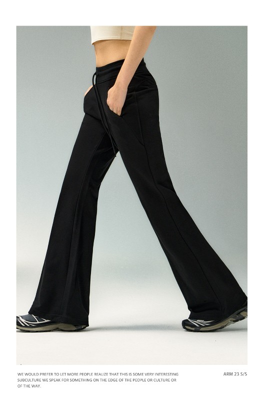 Ariseism アメリカンホットティーフレアグレースリムスウェットパンツレディース秋新作ローウエストスポーツヨガパンツ Ariseism アメリカンホットティーフレアグレースリムスウェットパンツレディース秋新作ローウエストスポーツヨガパンツ