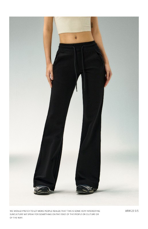 Ariseism アメリカンホットティーフレアグレースリムスウェットパンツレディース秋新作ローウエストスポーツヨガパンツ Ariseism アメリカンホットティーフレアグレースリムスウェットパンツレディース秋新作ローウエストスポーツヨガパンツ