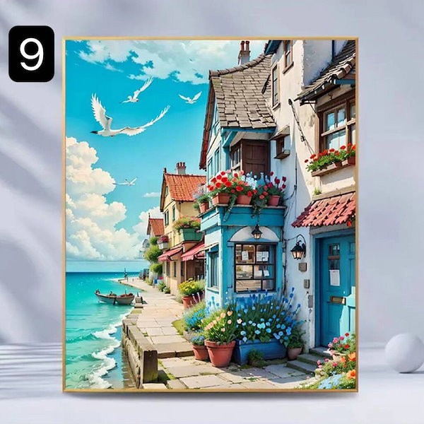 油絵セット 楽天市場】塗り絵 大人 ぬりえ 初心者向け フレーム付 油絵