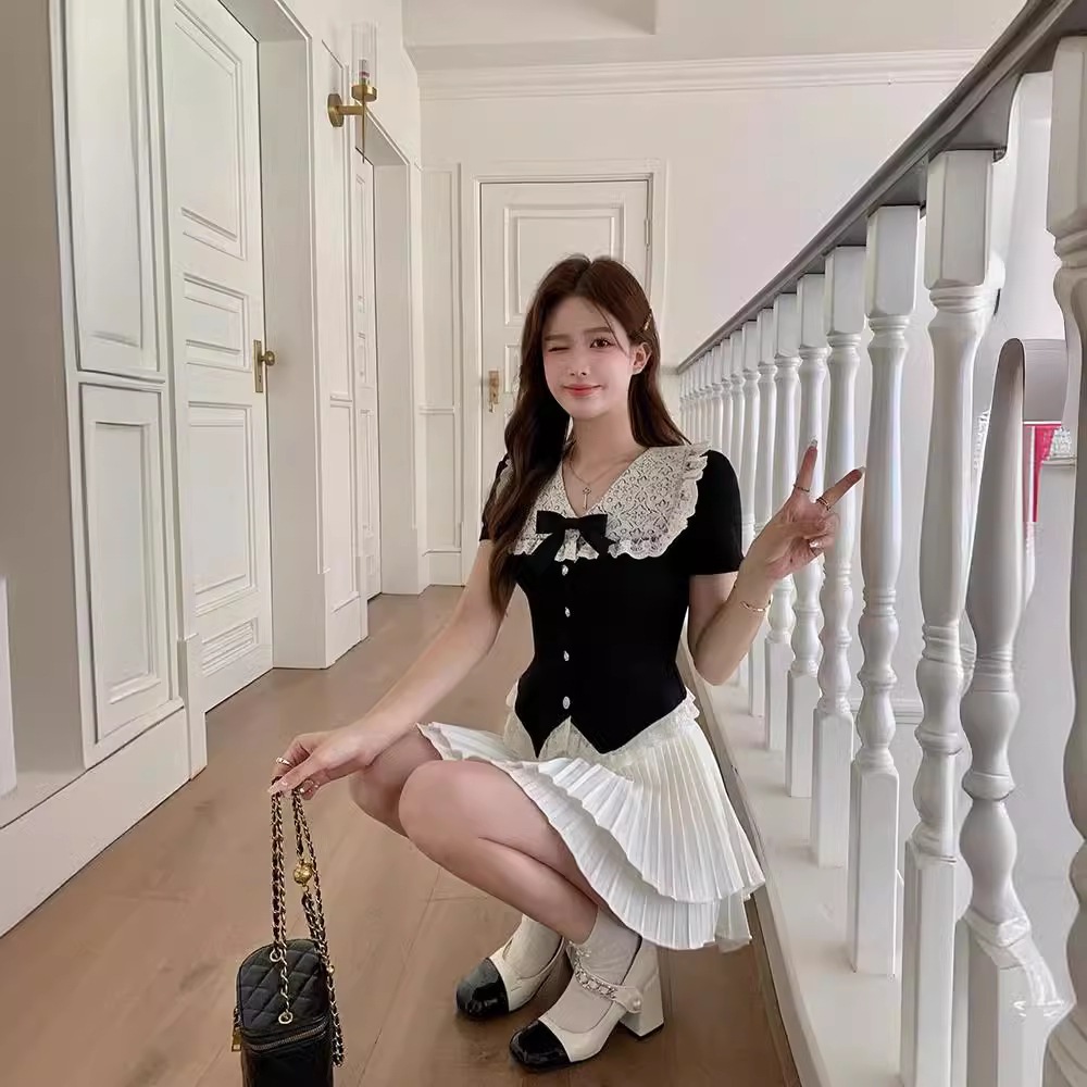 【1つ買うと10つ無料】サマーカレッジスタイルリッチファミリー娘レースドールカラーjkユニフォームリダクションケーキショートスカートスモールセット 【1つ買うと10つ無料】サマーカレッジスタイルリッチファミリー娘レースドールカラーjkユニフォームリダクションケーキショートスカートスモールセット