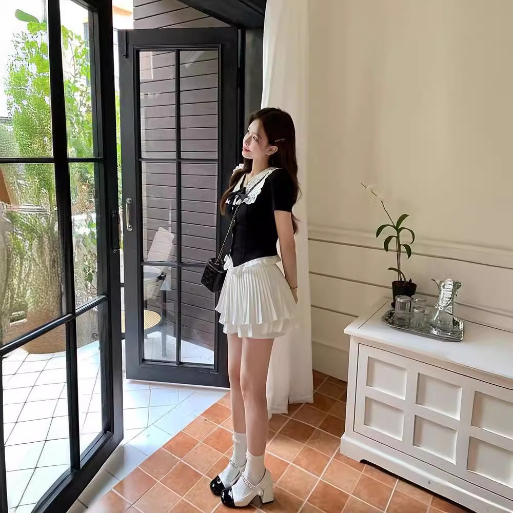 【1つ買うと10つ無料】サマーカレッジスタイルリッチファミリー娘レースドールカラーjkユニフォームリダクションケーキショートスカートスモールセット 【1つ買うと10つ無料】サマーカレッジスタイルリッチファミリー娘レースドールカラーjkユニフォームリダクションケーキショートスカートスモールセット