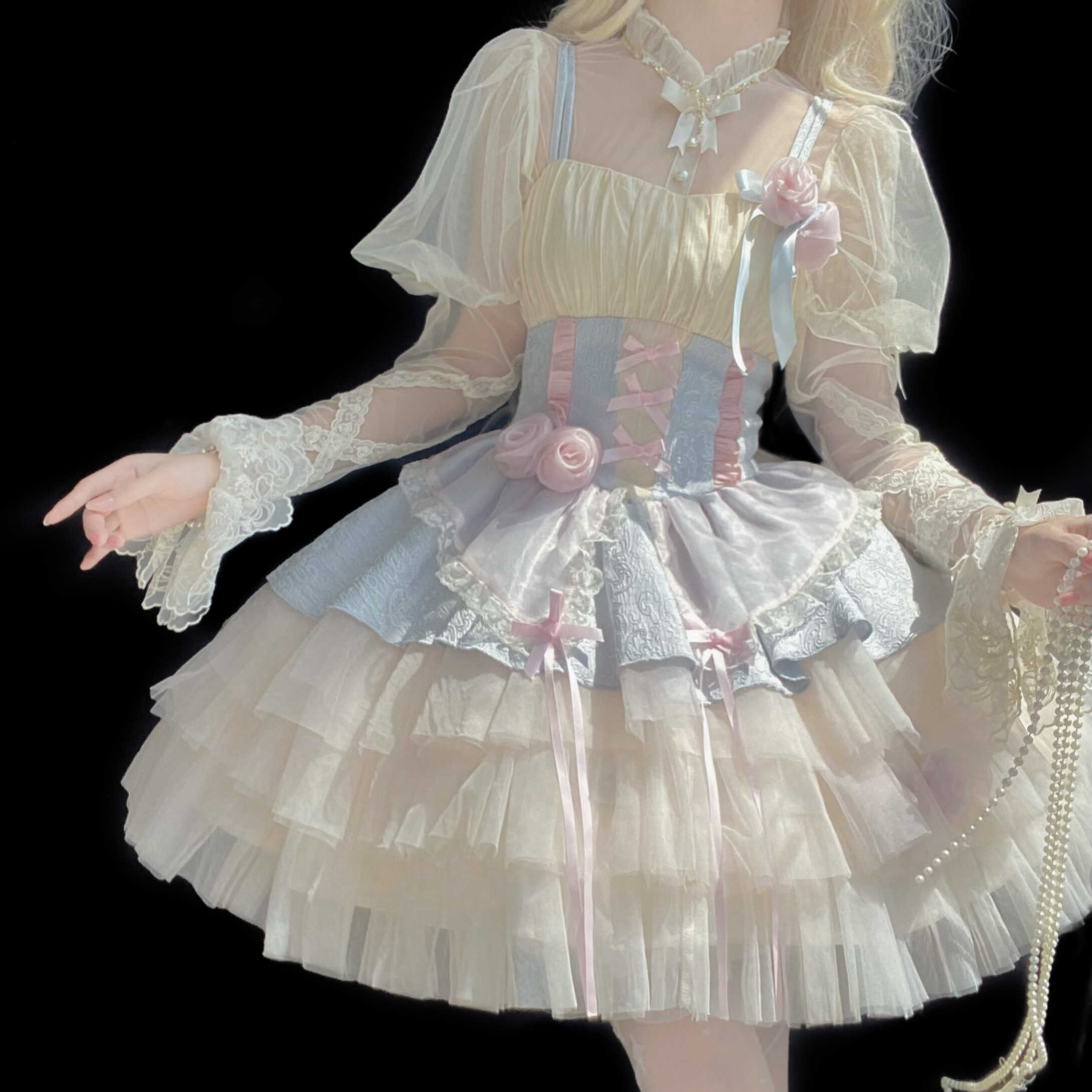 正規品ほろ酔いローズlolitaバレエ犬ショートロリータケーキキャミソールワンピース 正規品ほろ酔いローズlolitaバレエ犬ショートロリータケーキキャミソールワンピース