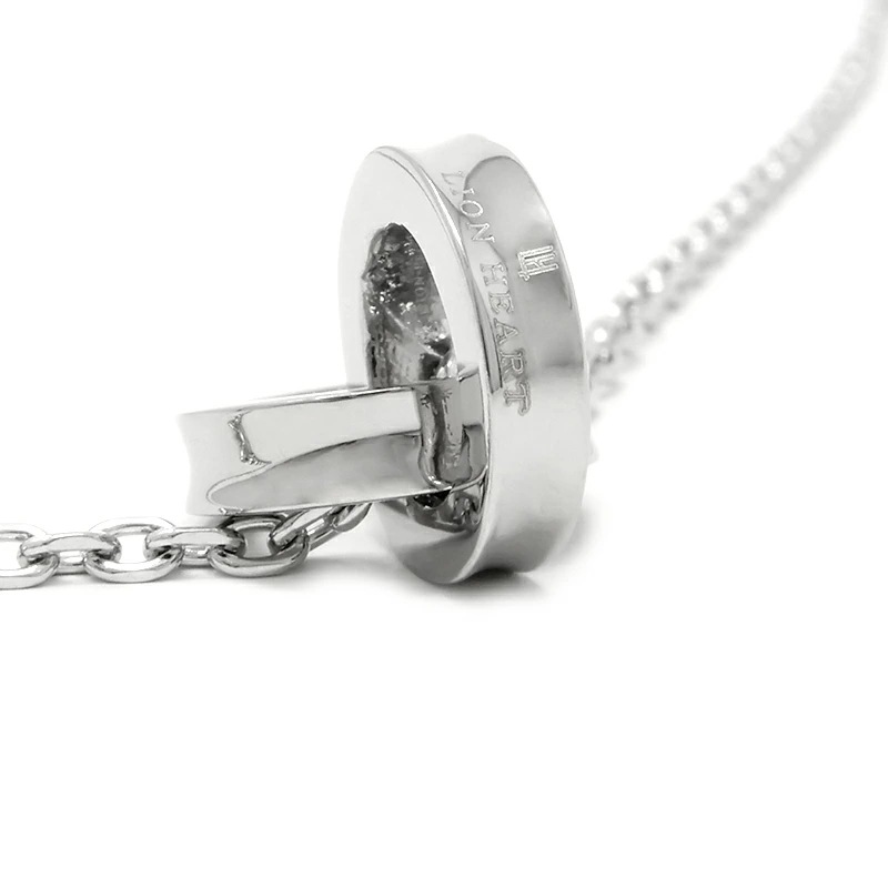 LH-1 リバース ラウンド ダブルリング ネックレス サージカルステンレス316L (金属アレルギー対応) 03NE0525SV ステンレスネックレス LH-1 リバース ラウンド ダブルリング ネックレス サージカルステンレス316L (金属アレルギー対応) 03NE0525SV ステンレスネックレス