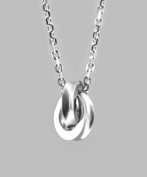 LH-1 リバース ラウンド ダブルリング ネックレス サージカルステンレス316L (金属アレルギー対応) 03NE0525SV ステンレスネックレス LH-1 リバース ラウンド ダブルリング ネックレス サージカルステンレス316L (金属アレルギー対応) 03NE0525SV ステンレスネックレス