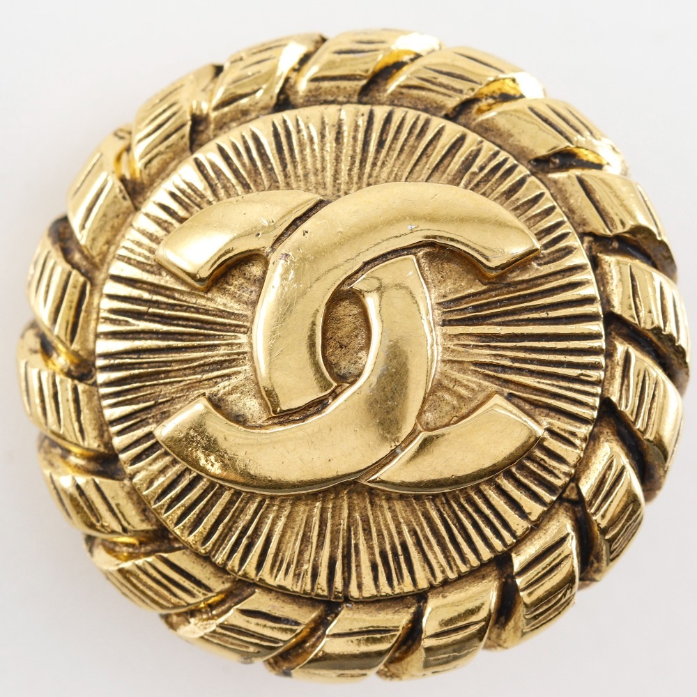 ココマーク ヴィンテージ イヤリング 金メッキ 約23g レディース 中古品 ココマーク ヴィンテージ イヤリング 金メッキ 約23g レディース 中古品