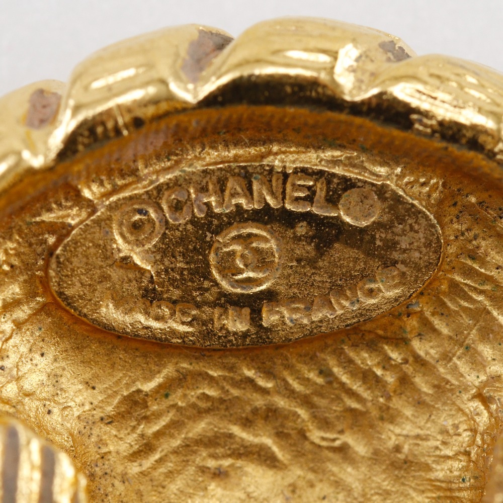 ココマーク ヴィンテージ イヤリング 金メッキ 約23g レディース 中古品 ココマーク ヴィンテージ イヤリング 金メッキ 約23g レディース 中古品