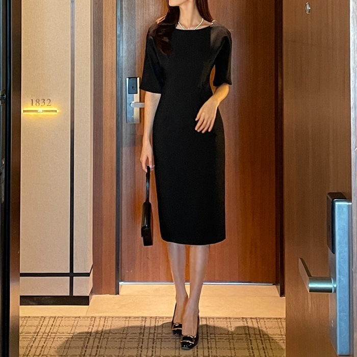 ワンピース 結婚式 袖あり スリム パーティードレス 卒園 入学 楽天市場】ワンピース 結婚式 袖あり 卒園 卒業 入園 入学