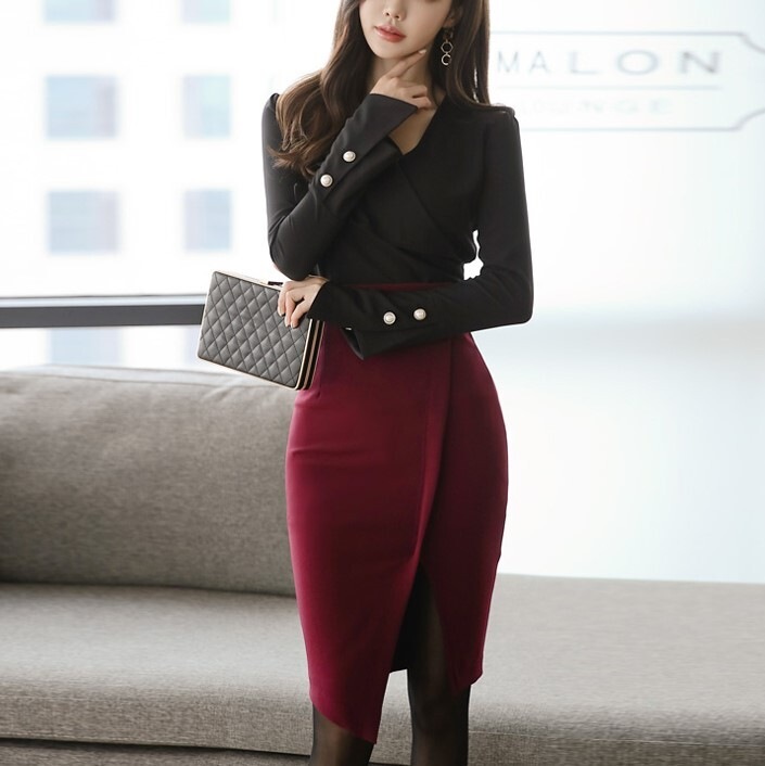 ツーピース ワンピース ワンピ Vネック タイトスカート ミディアム ミディアム丈 ミディ ツーピース ワンピース ワンピ Vネック タイトスカート ミディアム ミディアム丈 ミディ