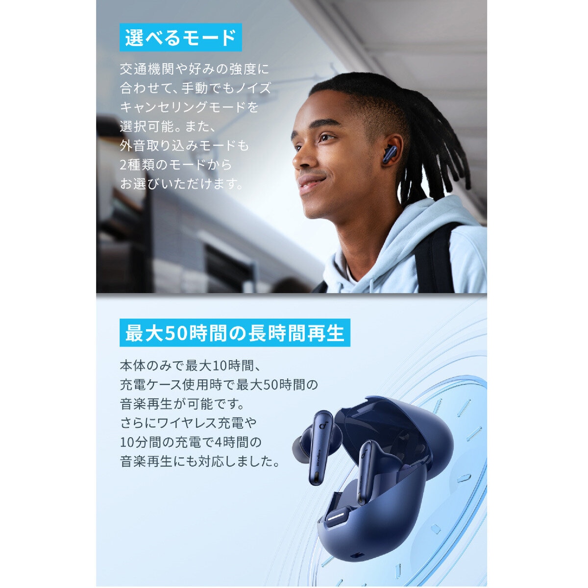 アンカー サウンドコア Liberty 4 NC ネイビー A3947N31 アンカー サウンドコア Liberty 4 NC ネイビー A3947N31