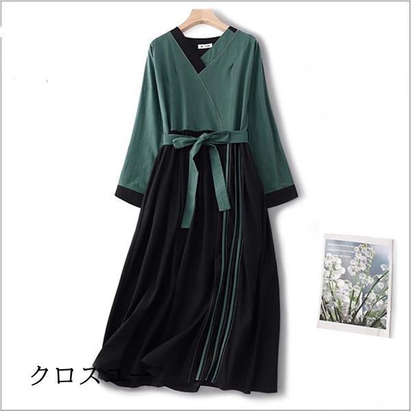 春ワンピース レディース 春服 ロングワンピース Vネック 切り替え 自然に体型カバー さりげない可愛らしさ トレンドコーデに最適 大人の洒落感 春ワンピース レディース 春服 ロングワンピース Vネック 切り替え 自然に体型カバー さりげない可愛らしさ トレンドコーデに最適 大人の洒落感