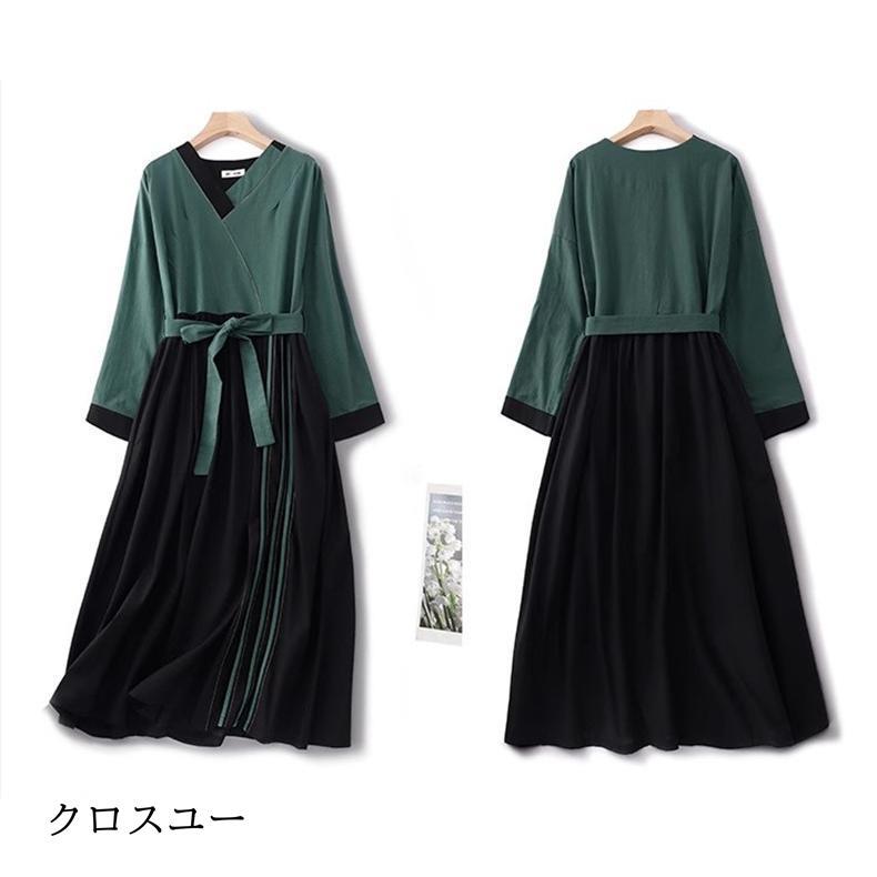 春ワンピース レディース 春服 ロングワンピース Vネック 切り替え 自然に体型カバー さりげない可愛らしさ トレンドコーデに最適 大人の洒落感 春ワンピース レディース 春服 ロングワンピース Vネック 切り替え 自然に体型カバー さりげない可愛らしさ トレンドコーデに最適 大人の洒落感