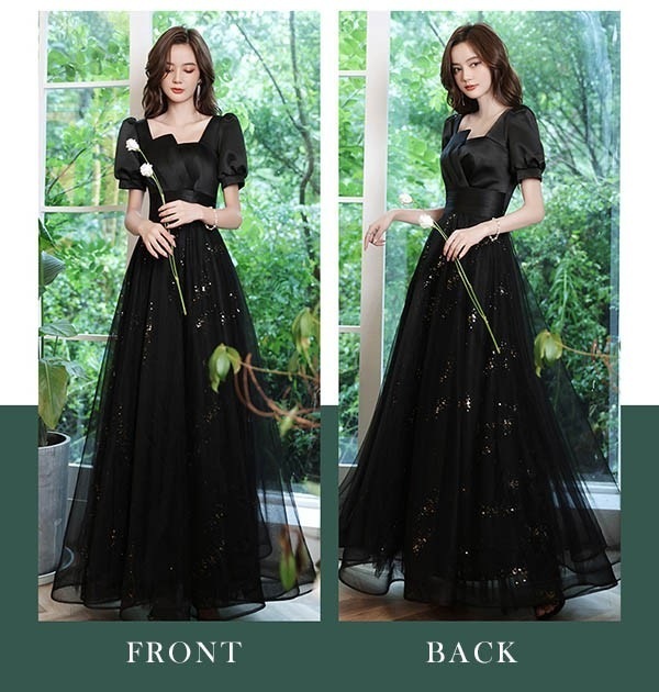 新作 ワンピースドレスパーティードレス ロング 演奏会 袖付き キラキラ ブラック 黒 小さいサイズ 大きいサイズ 新作 ワンピースドレスパーティードレス ロング 演奏会 袖付き キラキラ ブラック 黒 小さいサイズ 大きいサイズ