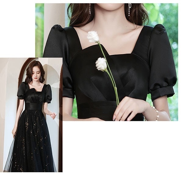 新作 ワンピースドレスパーティードレス ロング 演奏会 袖付き キラキラ ブラック 黒 小さいサイズ 大きいサイズ 新作 ワンピースドレスパーティードレス ロング 演奏会 袖付き キラキラ ブラック 黒 小さいサイズ 大きいサイズ