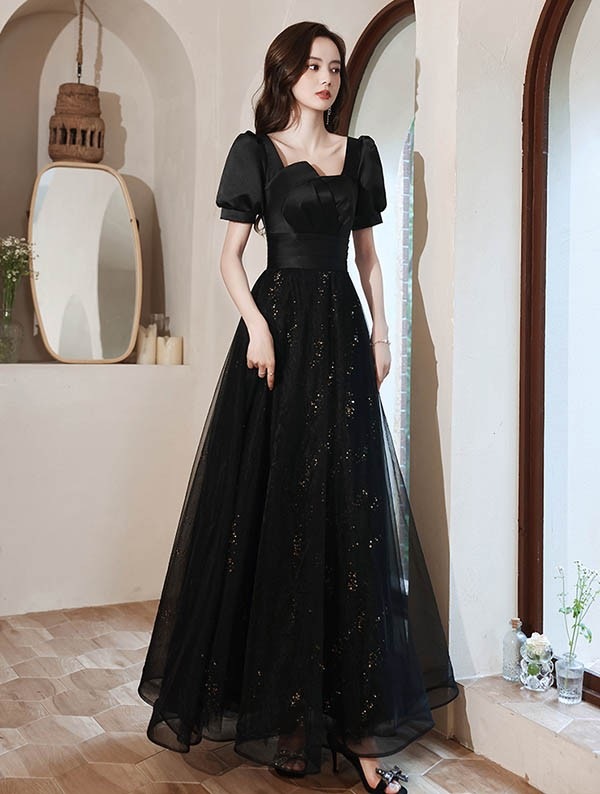 新作 ワンピースドレスパーティードレス ロング 演奏会 袖付き キラキラ ブラック 黒 小さいサイズ 大きいサイズ 新作 ワンピースドレスパーティードレス ロング 演奏会 袖付き キラキラ ブラック 黒 小さいサイズ 大きいサイズ