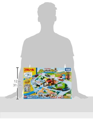 タカラトミー(TAKARA TOMY) プラレール トミカと遊ぼう! くるぞわたるぞ! カンカン踏切セット W470×H310×D110mm