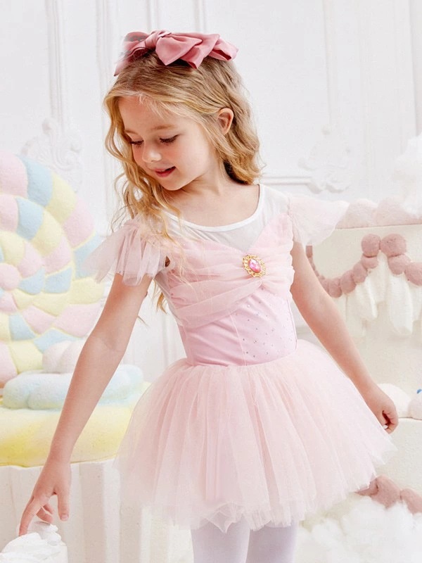 バレエ レオタード 子供 キッズ バレエ形体服 可愛さ満載 バレエダンス 連体ダンス服 バレエ レオタード 股下スナップ 女の子 子供 ジュニア 練習着 演出用 子供ダンス衣装 ワンピース be028