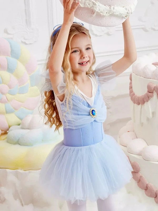 バレエ レオタード 子供 キッズ バレエ形体服 可愛さ満載 バレエダンス 連体ダンス服 バレエ レオタード 股下スナップ 女の子 子供 ジュニア 練習着 演出用 子供ダンス衣装 ワンピース be028