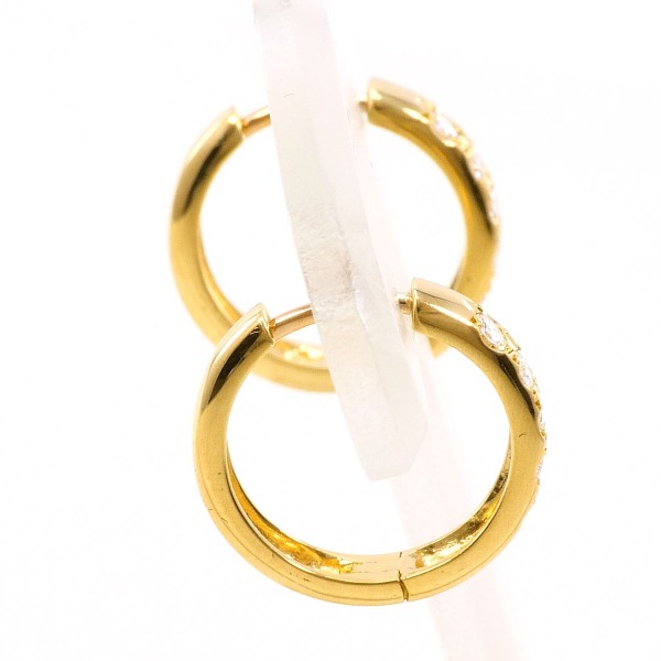 K18 18金 YG イエローゴールド ピアス ダイヤ 0.10 ×2 ジュエリー 中古 K18 18金 YG イエローゴールド ピアス ダイヤ 0.10 ×2 ジュエリー 中古