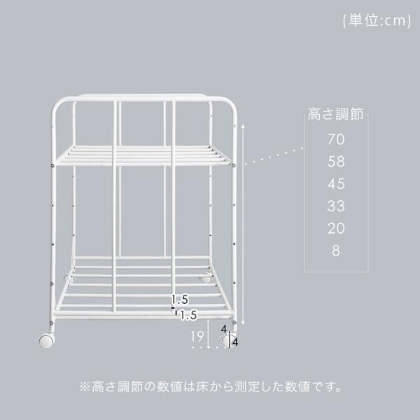 布団収納ラック 2段 キャスター おしゃれ 布団ラック 高さ調節 押し入れ収納 北欧 布団収納ラック クローゼット 収納棚 寝具 布団収納ワゴン