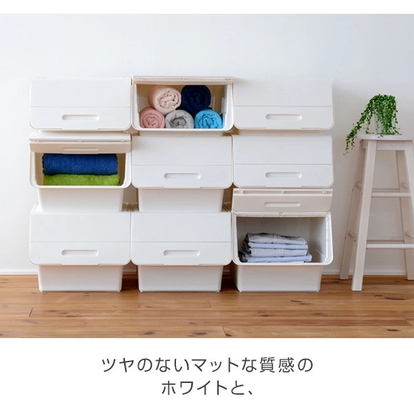 収納ボックス フタ付き 前開き 深型 3個セット キャスター付き froq FR-30 収納ボックス フタ付き 前開き 深型 3個セット キャスター付き froq FR-30