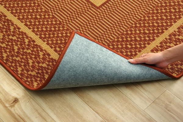 ダイニングラグ 撥水 長方形 シンプル キズ防止 ネイビー 約180x220cm ダイニングラグ 撥水 長方形 シンプル キズ防止 ネイビー 約180x220cm