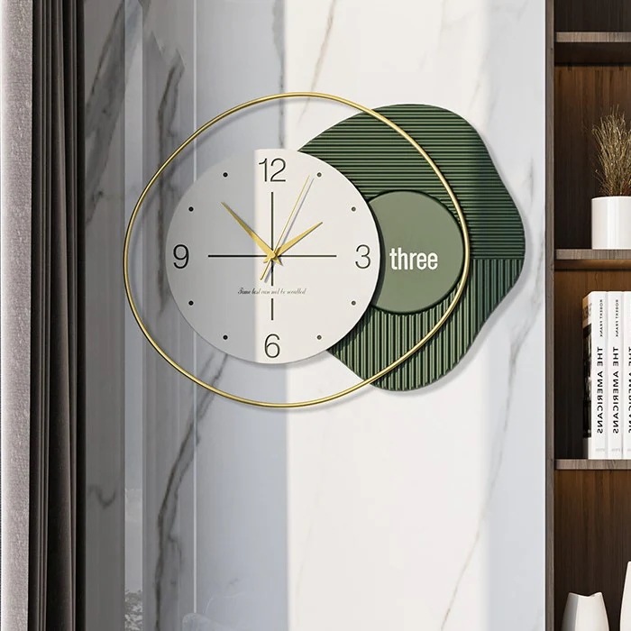 掛け時計 ユニーク デザイン 静音 アナログ おしゃれ かわいい インテリア 壁掛け 時計 ウォール クロック 白 ホワイト ブラック グリーン