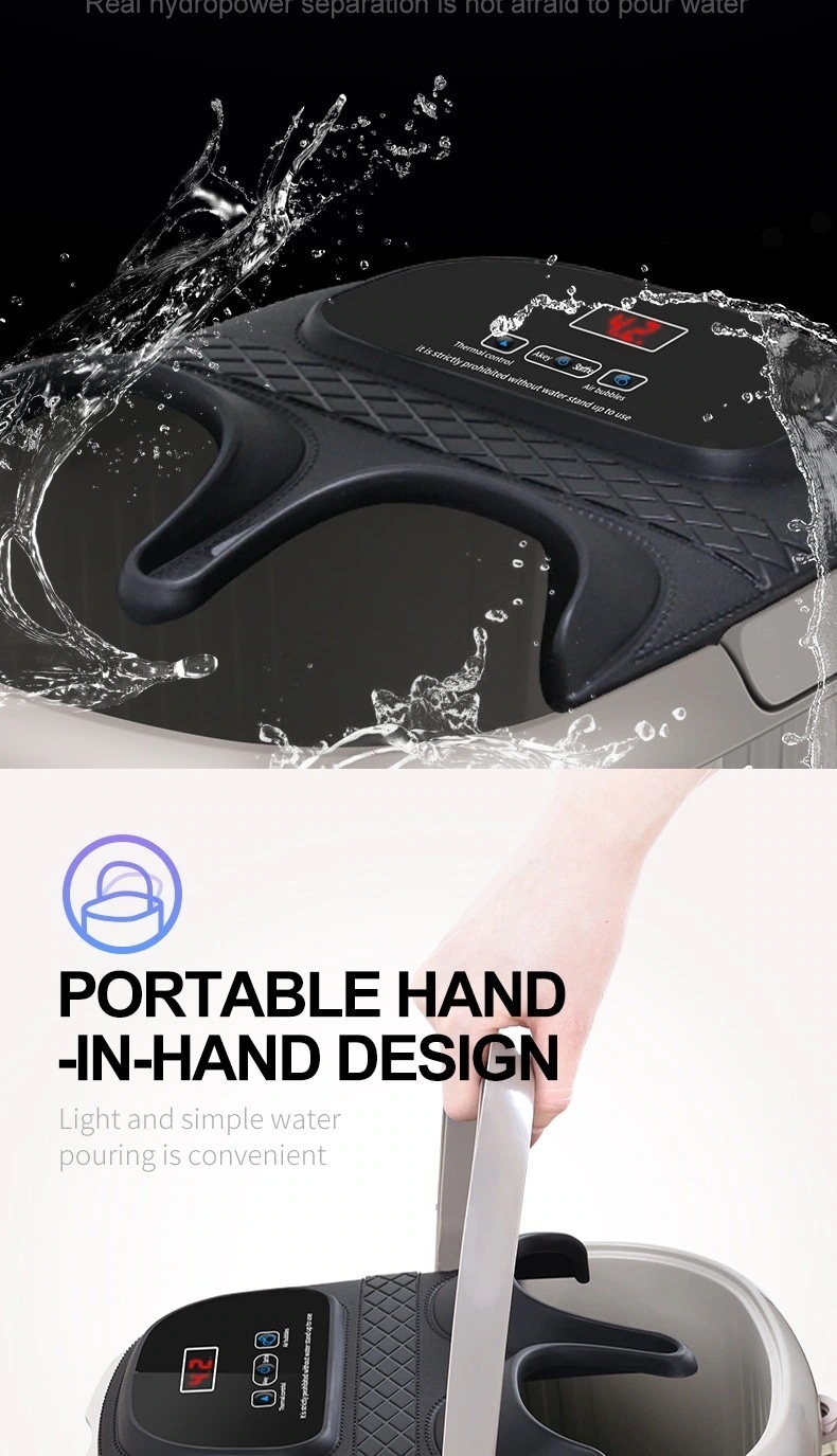 保温 足湯バケツ ラッキーボックス フットバス 足浴器 バブル機能付き 人気 フットバスボウル 足つぼマットマッサージグッ