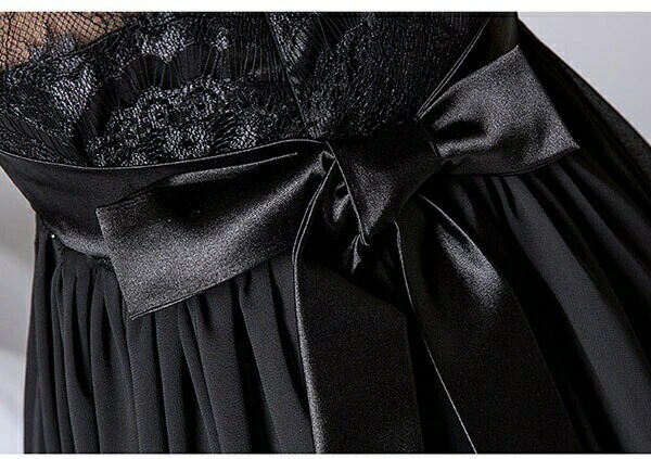 【激安】ピアノ発表会 ドレス 中学生 ワンピース ジュニアドレス 七五三 ロング丈 子供ドレス ブラック 黒 半袖 レース シフォン お姫様 着やせ 上品 エレガント 女の子 結婚式 コンクール フォ 【激安】ピアノ発表会 ドレス 中学生 ワンピース ジュニアドレス 七五三 ロング丈 子供ドレス ブラック 黒 半袖 レース シフォン お姫様 着やせ 上品 エレガント 女の子 結婚式 コンクール フォ