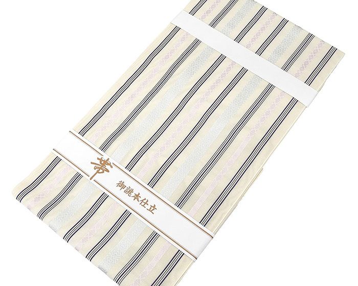 夏帯 名古屋帯 新品 仕立て上がり 正絹 本場筑前 井上絹織 博多献上 紗
