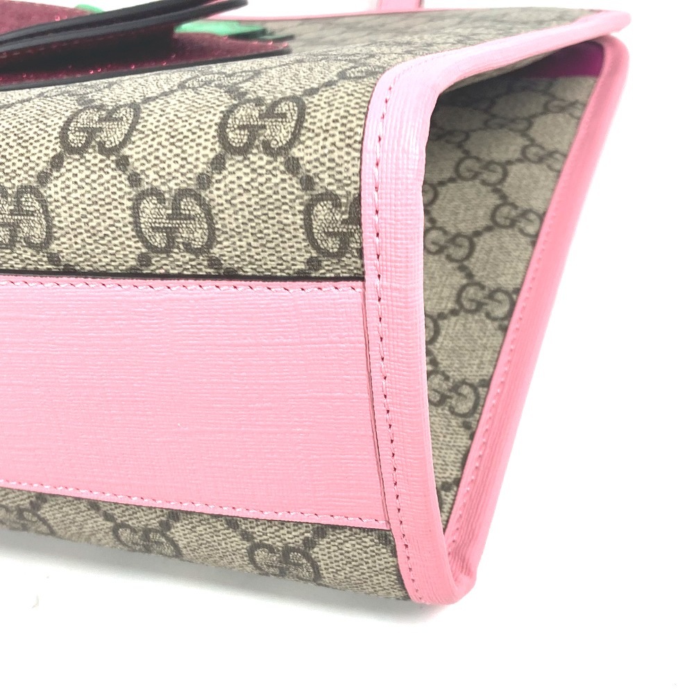 ハンドバッグ 630589 ストロベリー イチゴ ラメ チルドレンズ GGスプリーム カバン トートバッグ GGスプリームキャンバス ピンク