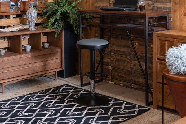 ハイスツール 座面高61-82cm スツール 高さ調節 昇降式 レザー調 モノトーン 椅子 ハイスツール 座面高61-82cm スツール 高さ調節 昇降式 レザー調 モノトーン 椅子