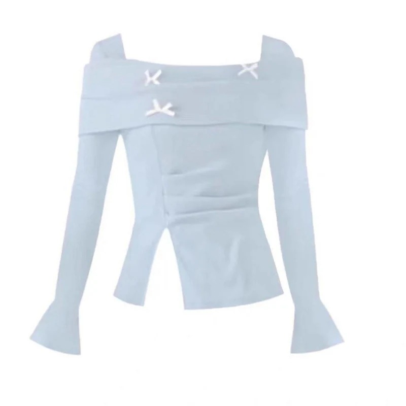 ハイエンドのカスタマイズ-スーツインスタイル春と秋の新しい韓国デザイン長袖Tシャツトップカレッジスタイル2点セットハイウエストスカート