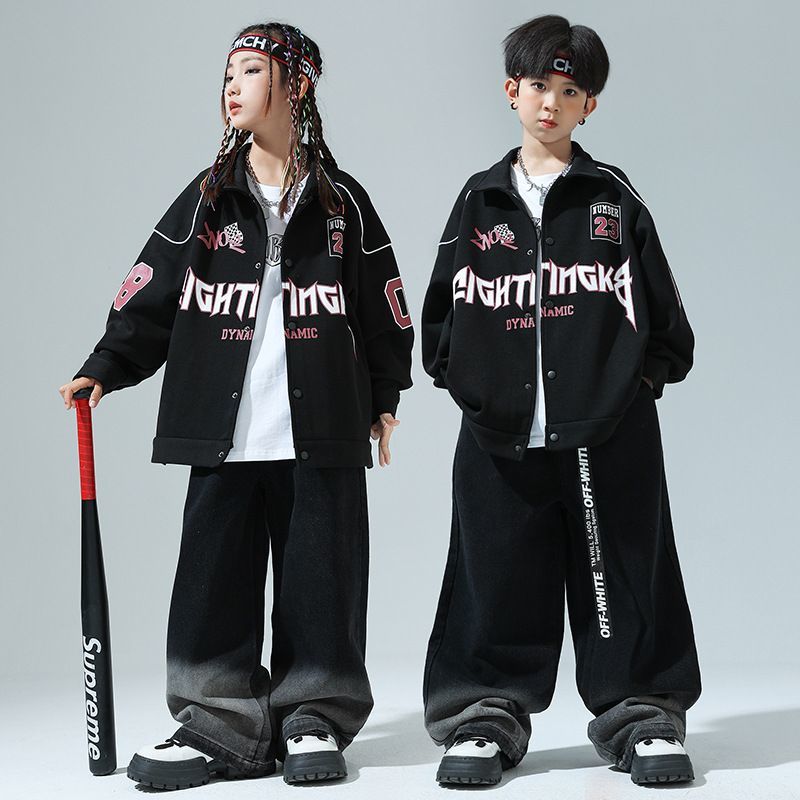 子供の街のダンスのファッション服の子供の野球の女の子のhiphopのコートの男の子のヒップホップの出演服のスーツの街のダンスの服装 子供の街のダンスのファッション服の子供の野球の女の子のhiphopのコートの男の子のヒップホップの出演服のスーツの街のダンスの服装